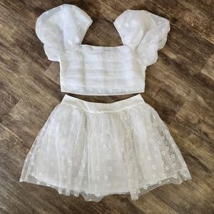 Buddy Love White Floral Dress Set